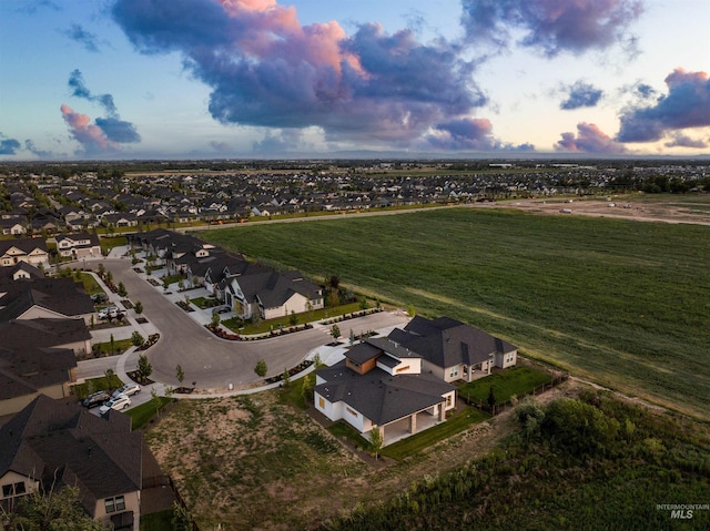 6536 W Flathead Lake St, Eagle, ID 83616 - aerial view at dusk of a residential view