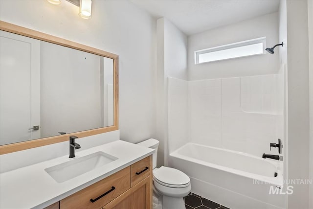 8506 W Graye St, Meridian, ID 83646 - full bath featuring toilet, vanity, and shower / washtub combination
