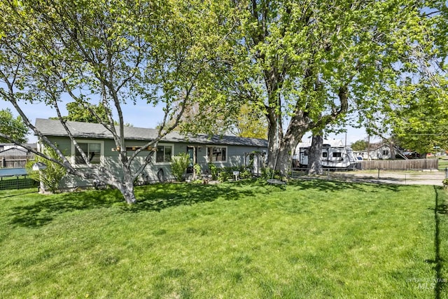 exterior space featuring fence