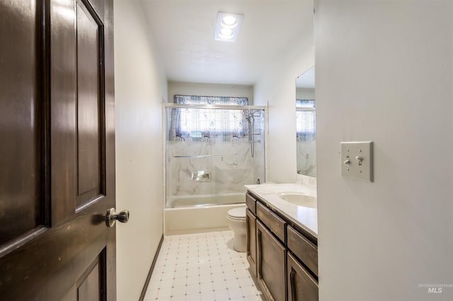 3344 N Tumbleweed, Boise, ID 83713 - bathroom with vanity, toilet, shower / washtub combination, and tile patterned floors