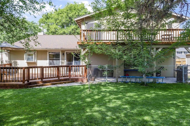 3344 N Tumbleweed, Boise, ID 83713 - back of house featuring a deck and a chimney