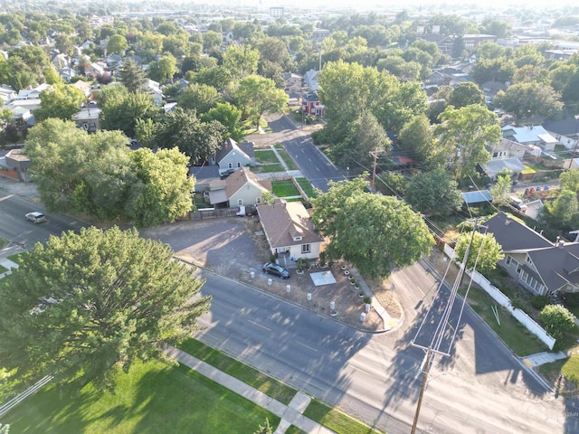 drone / aerial view with a residential view