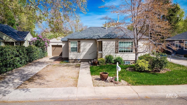2706 W Ponderosa Rd, Boise, ID 83705 - bungalow with an attached garage, a front lawn, and driveway