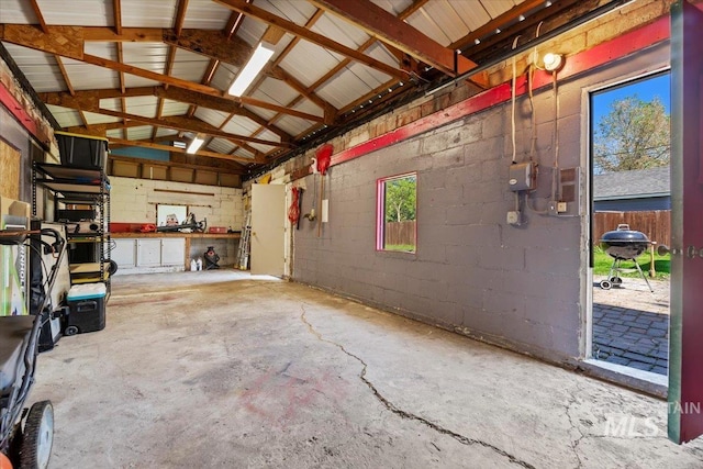 2706 W Ponderosa Rd, Boise, ID 83705 - garage with concrete block wall