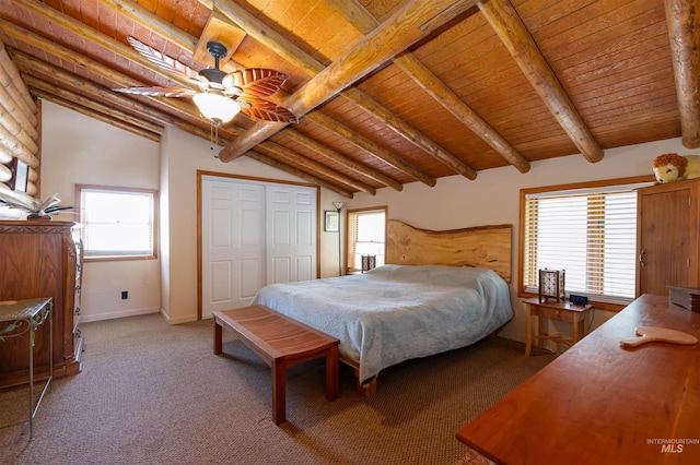 39055 Hilltop Ln, Lewiston, ID 83501 - bedroom with wooden ceiling and carpet
