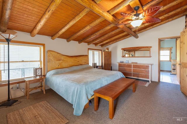 39055 Hilltop Ln, Lewiston, ID 83501 - bedroom with wood ceiling and carpet