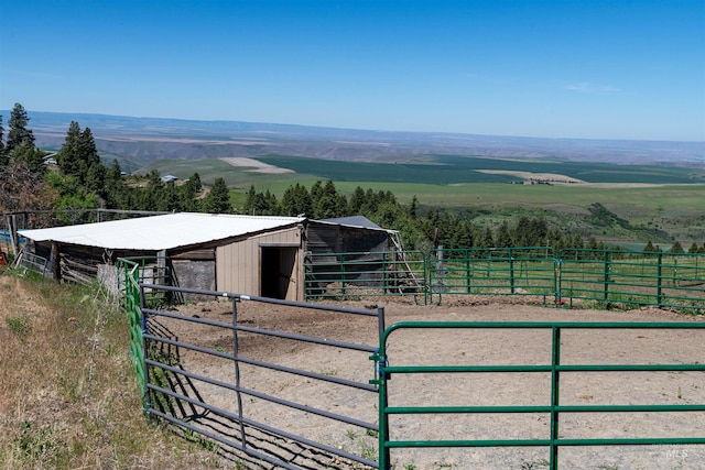 39055 Hilltop Ln, Lewiston, ID 83501 - horse barn featuring a rural view