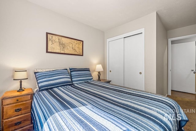 601 Hemlock St Unit 3, Mccall, ID 83638 - bedroom with a closet and carpet flooring