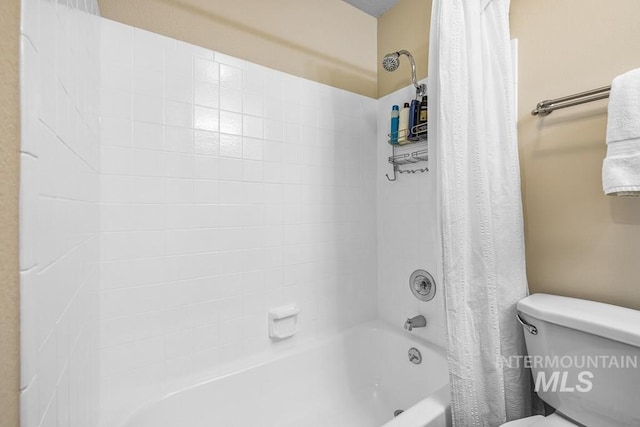 601 Hemlock St Unit 3, Mccall, ID 83638 - bathroom featuring shower / tub combo and toilet