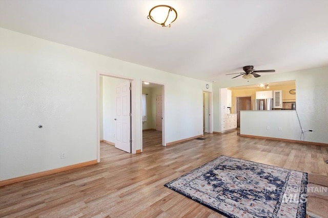 120 W Main St, Hagerman, ID 83332 - living room featuring ceiling fan and light wood-type flooring
