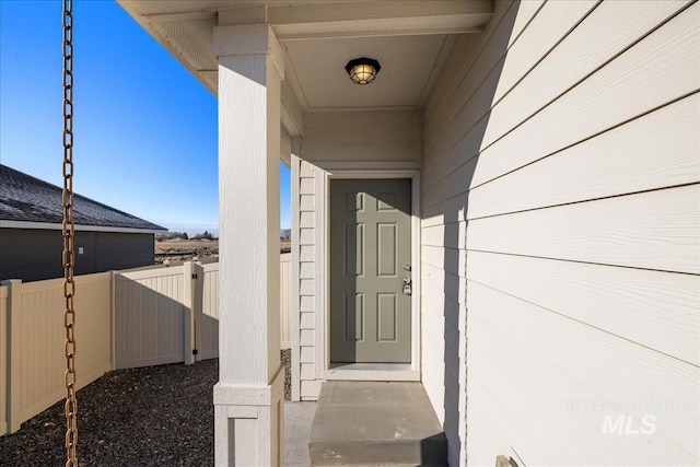 view of property entrance