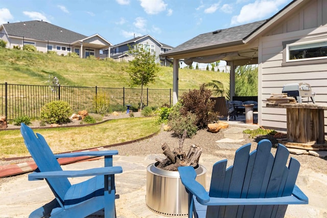 view of patio / terrace featuring a fenced backyard