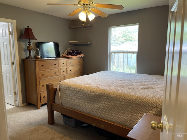 14285 Shenandoah St, Caldwell, ID 83607 - bedroom with light carpet and ceiling fan