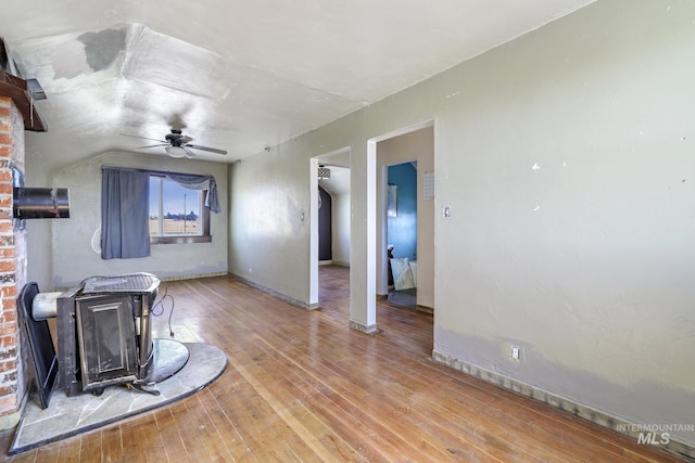 133 N Rd, Jerome, ID 83338 - living room with baseboards, wood finished floors, and ceiling fan