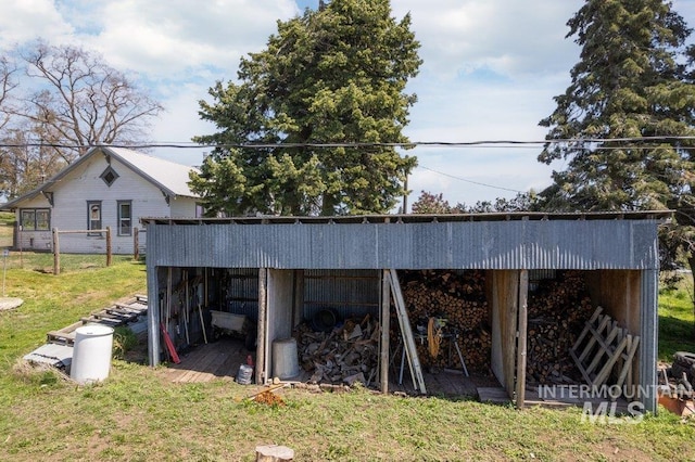 1045 N Beech Rd, Genesee, ID 83832 - view of pole building with a yard and fence