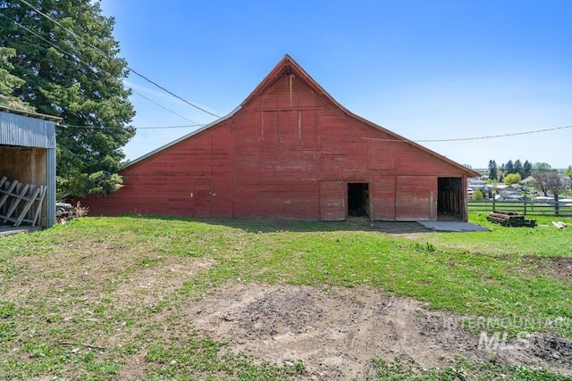 1045 N Beech Rd, Genesee, ID 83832 - view of barn with a lawn and fence
