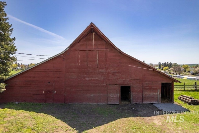 1045 N Beech Rd, Genesee, ID 83832 - view of barn with a yard and fence