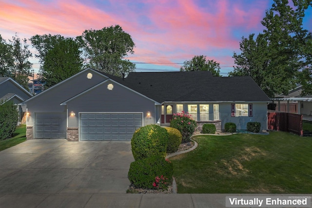 1728 S Labrador Pl, Meridian, ID 83642 - single story home featuring a garage, driveway, and brick siding