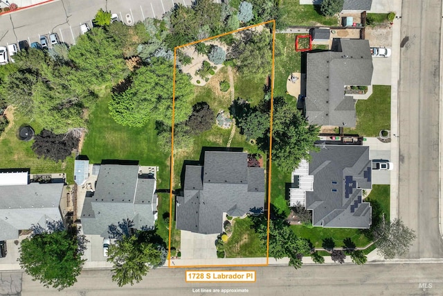 1728 S Labrador Pl, Meridian, ID 83642 - aerial perspective of suburban area