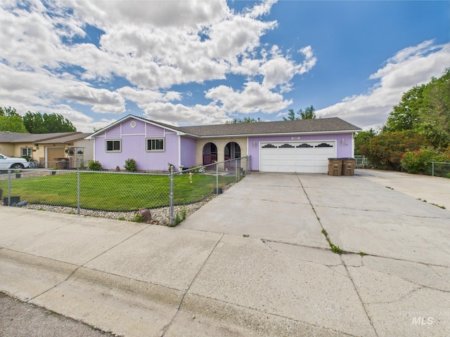 1409 Blane, Emmett, ID 83617 - ranch-style home featuring a garage and concrete driveway
