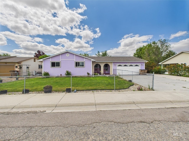 1409 Blane, Emmett, ID 83617 - ranch-style house with a garage and driveway