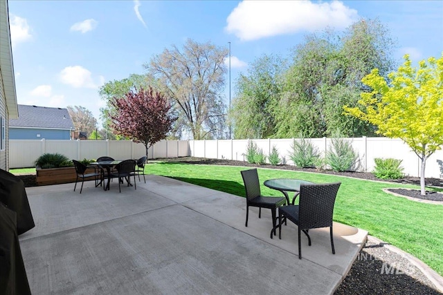 view of patio / terrace featuring outdoor dining area