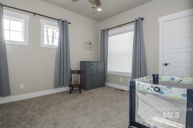 bedroom featuring carpet flooring