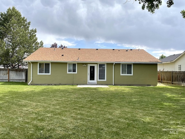 228 W Winnipeg St, Meridian, ID 83642 - back of house with crawl space, a patio, and a shingled roof