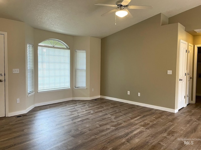 228 W Winnipeg St, Meridian, ID 83642 - spare room featuring ceiling fan, dark wood-type flooring, and baseboards