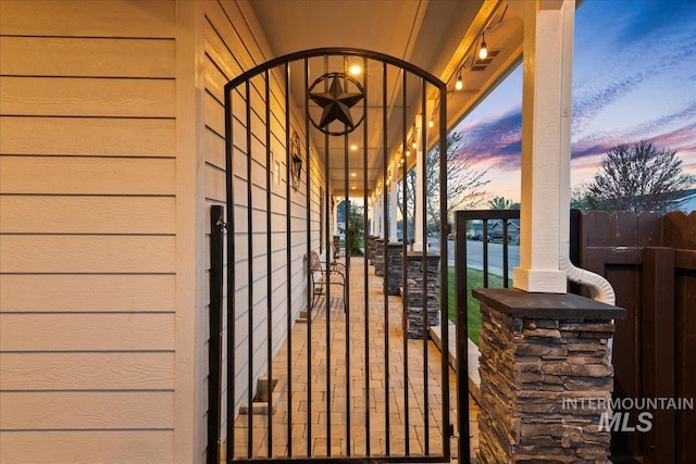 1430 NE Quigley St, Mountain Home, ID 83647 - view of gate at dusk