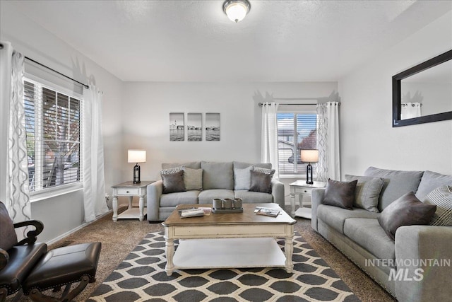1430 NE Quigley St, Mountain Home, ID 83647 - carpeted living room with baseboards