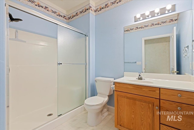 25090 The Driving Ln, Caldwell, ID 83607 - bathroom featuring vanity and a shower stall