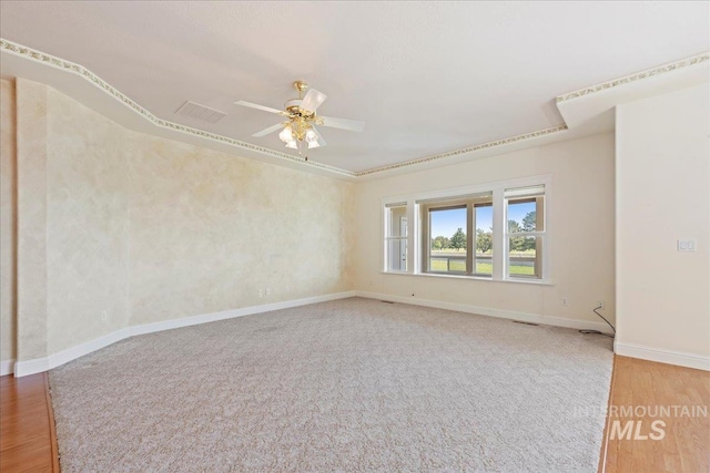 25090 The Driving Ln, Caldwell, ID 83607 - unfurnished room featuring ceiling fan and light wood finished floors