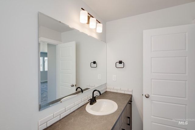 bathroom featuring vanity