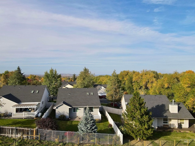 birds eye view of property