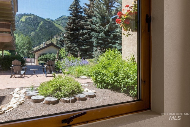 351 S 2nd Ave Unit 602, Ketchum, ID 83340 - view of yard with a mountain view and a patio