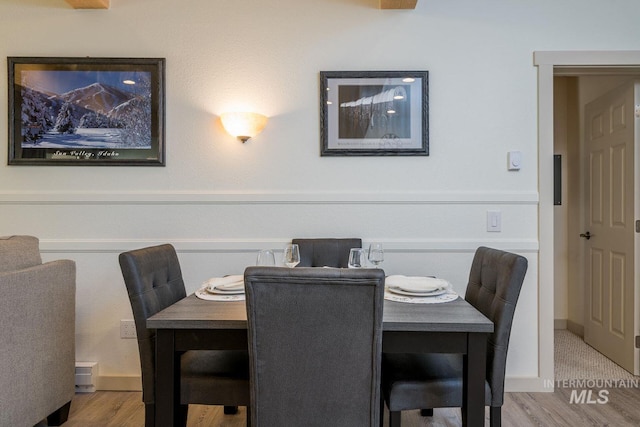 351 S 2nd Ave Unit 602, Ketchum, ID 83340 - dining space with wood finished floors