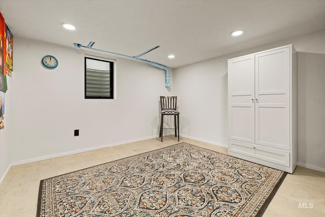 2402 Columbus, Boise, ID 83705 - basement featuring recessed lighting and baseboards