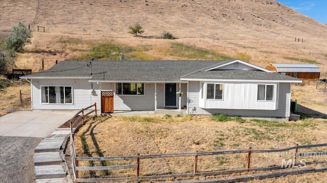 view of ranch-style home