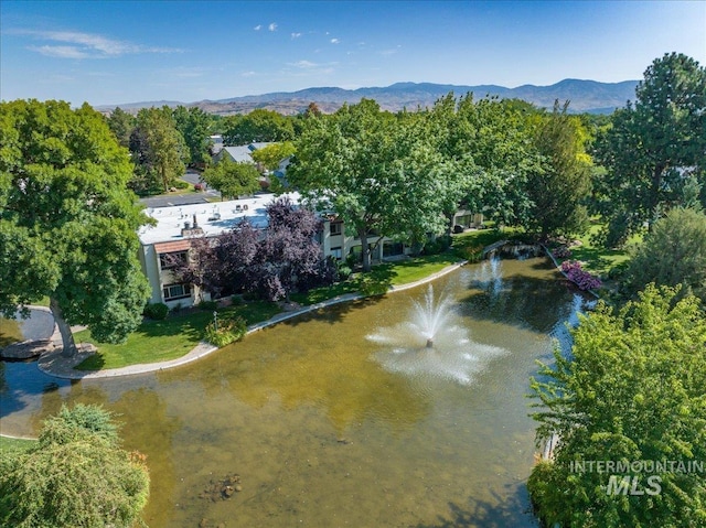 1134 N Camelot Dr, Boise, ID 83704 - aerial view of a water and mountain view