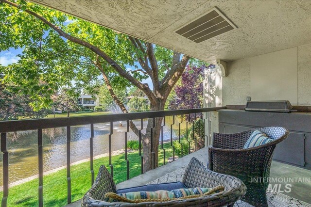 1134 N Camelot Dr, Boise, ID 83704 - balcony featuring a water view