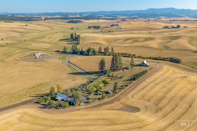 bird's eye view featuring a rural view