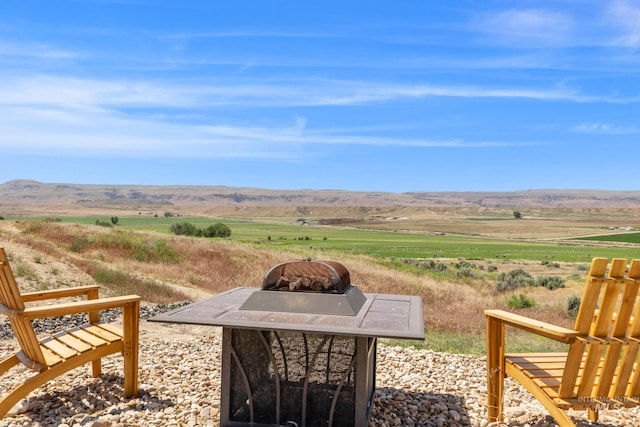 8142 US Highway 95, Marsing, ID 83639 - view of yard with a rural view, an outdoor fire pit, and a mountain view