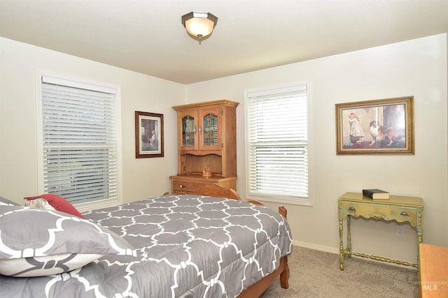 bedroom featuring carpet flooring