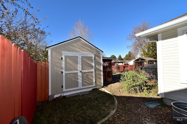 view of outbuilding