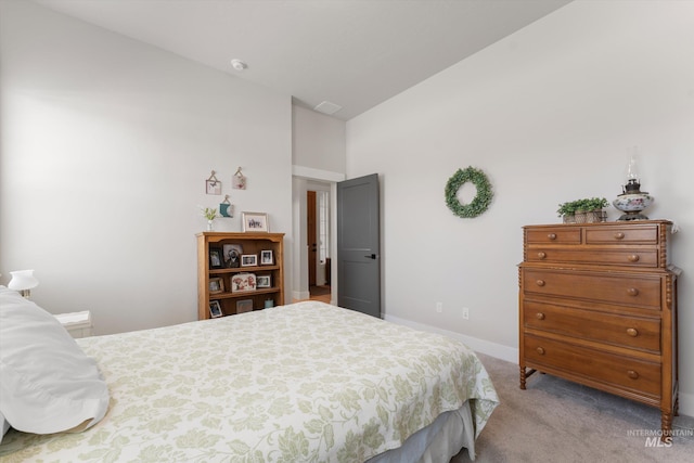 4337 W Ravenna St, Meridian, ID 83646 - carpeted bedroom with high vaulted ceiling and baseboards