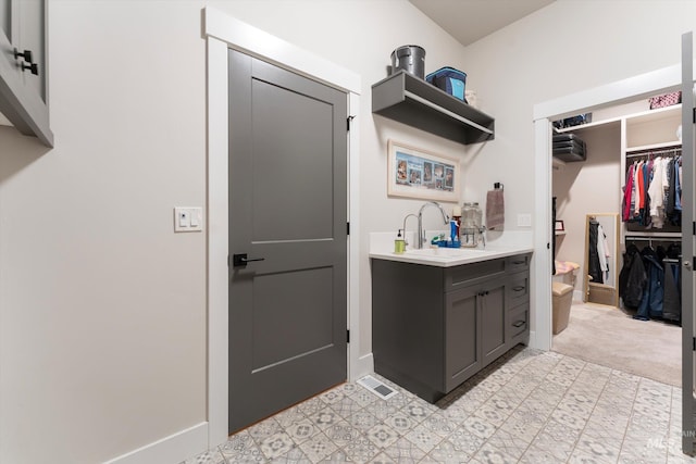 4337 W Ravenna St, Meridian, ID 83646 - bathroom featuring vanity and a spacious closet