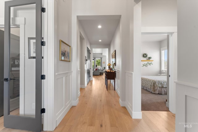 4337 W Ravenna St, Meridian, ID 83646 - corridor featuring light wood-style floors and recessed lighting