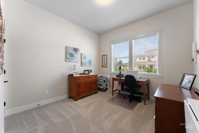 4337 W Ravenna St, Meridian, ID 83646 - home office featuring baseboards and light carpet