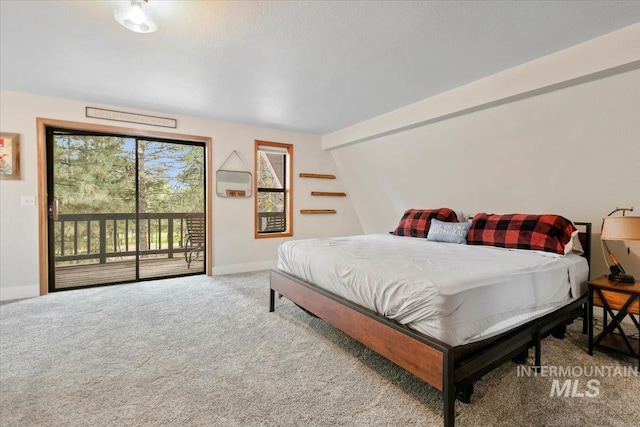 76 W Castle Creek Rd, Garden Valley, ID 83622 - carpeted bedroom with access to exterior and baseboards